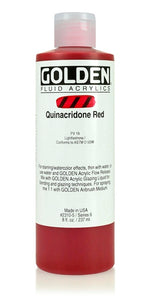 Golden Fluid Acrylic Paint Quinacridone Red 237ml