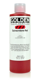 Golden Fluid Acrylic Paint Quinacridone Red 237ml
