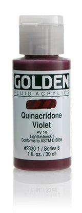 Golden Fluid Acrylic Paint Quinacridone Violet 30ml