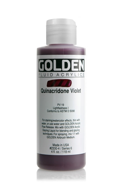 Golden Fluid Acrylic Paint Quinacridone Violet 118ml
