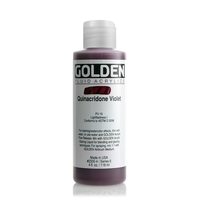 Golden Fluid Acrylic Paint Quinacridone Violet