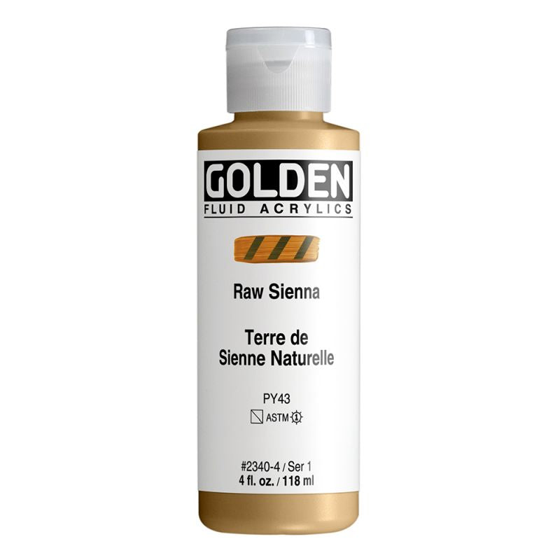 Golden Fluid Acrylic Paint Raw Sienna