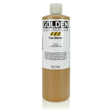 Golden Fluid Acrylic Paint Raw Sienna
