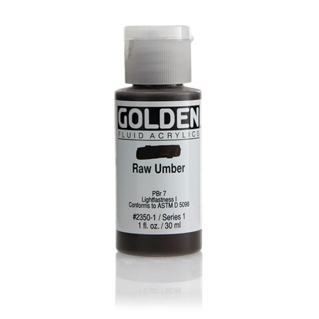 Golden Fluid Acrylic Paint Raw Umber