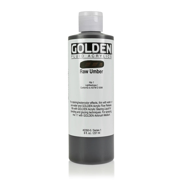 Golden Fluid Acrylic Paint Raw Umber