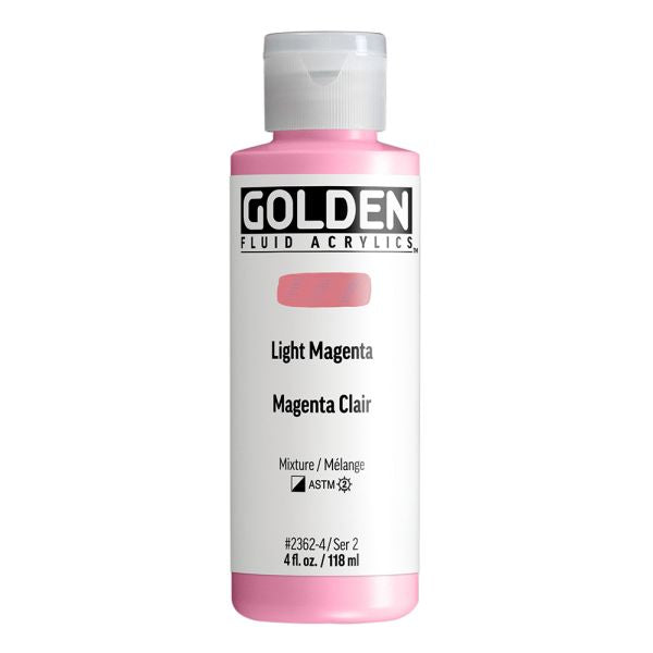 Golden Fluid Acrylic Paint Light Magenta 118ml