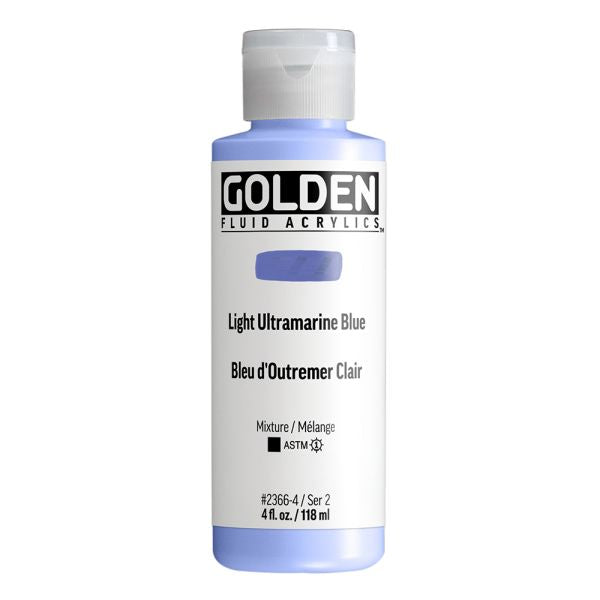 Golden Fluid Acrylic Paint Light Ultramarine Blue