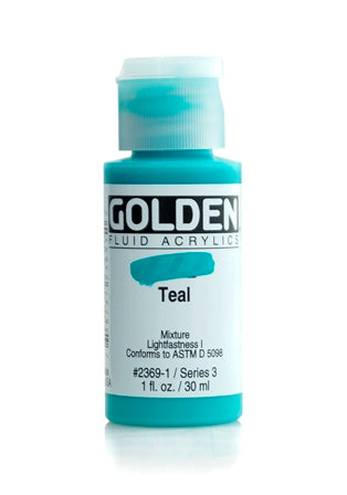 Golden Fluid Acrylic Paint Teal 30ml