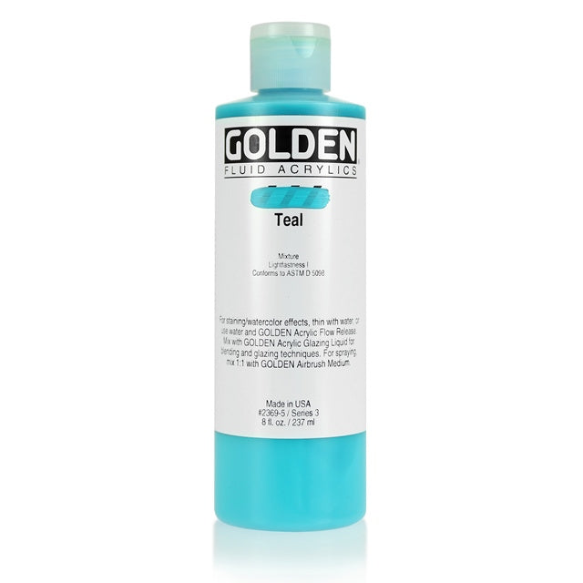 Golden Fluid Acrylic Paint Teal