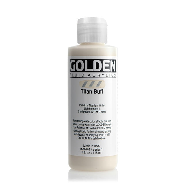 Golden Fluid Acrylic Paint Titan Buff