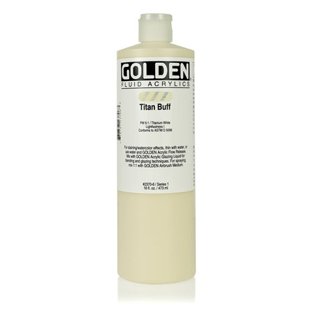 Golden Fluid Acrylic Paint Titan Buff