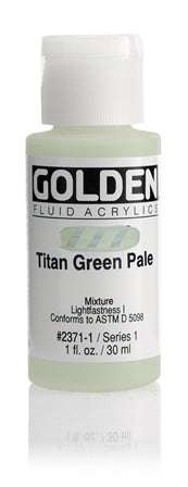 Golden Fluid Acrylic Paint Titan Green Pale 30ml