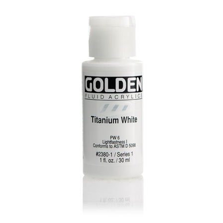 Golden Fluid Acrylic Paint Titanium White