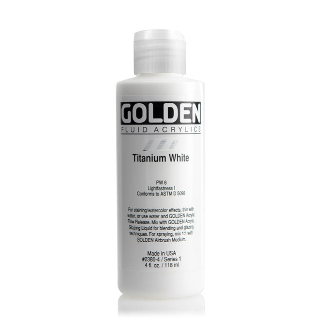 Golden Fluid Acrylic Paint Titanium White