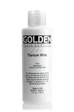 Golden Fluid Acrylic Paint Titanium White 118ml
