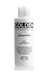 Golden Fluid Acrylic Paint Titanium White 118ml