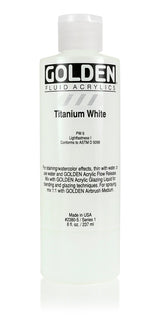 Golden Fluid Acrylic Paint Titanium White 237ml