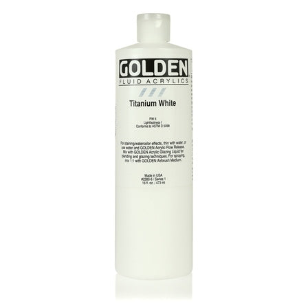 Golden Fluid Acrylic Paint Titanium White