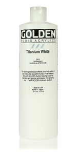 Golden Fluid Acrylic Paint Titanium White 473ml