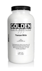 Golden Fluid Acrylic Paint Titanium White 946ml