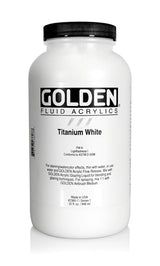 Golden Fluid Acrylic Paint Titanium White 946ml
