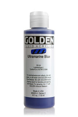 Golden Fluid Acrylic Paint Ultramarine Blue 118ml