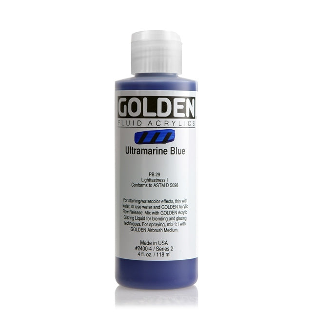 Golden Fluid Acrylic Paint Ultramarine Blue