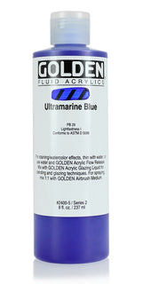 Golden Fluid Acrylic Paint Ultramarine Blue 237ml