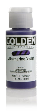 Golden Fluid Acrylic Paint Ultramarine Violet 30ml