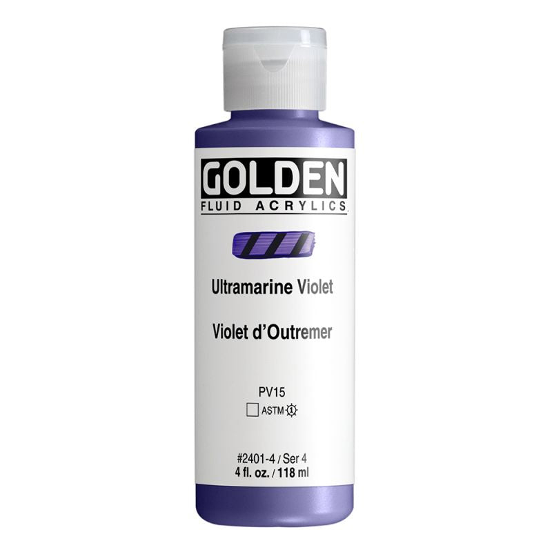 Golden Fluid Acrylic Paint Ultramarine Violet 118ml