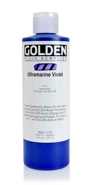 Golden Fluid Acrylic Paint Ultramarine Violet 237ml