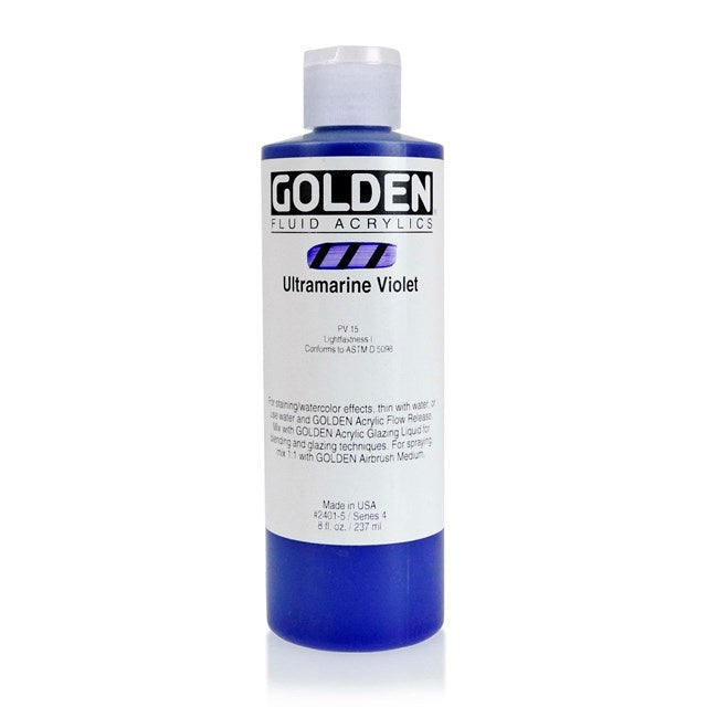 Golden Fluid Acrylic Paint Ultramarine Violet