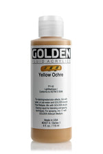 Golden Fluid Acrylic Paint Yellow Ochre 118ml