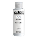 Golden Fluid Acrylic Paint Zinc White 118ml