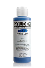 Golden Fluid Acrylic Paint Primary Cyan 118ml