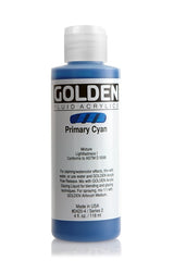 Golden Fluid Acrylic Paint Primary Cyan 118ml
