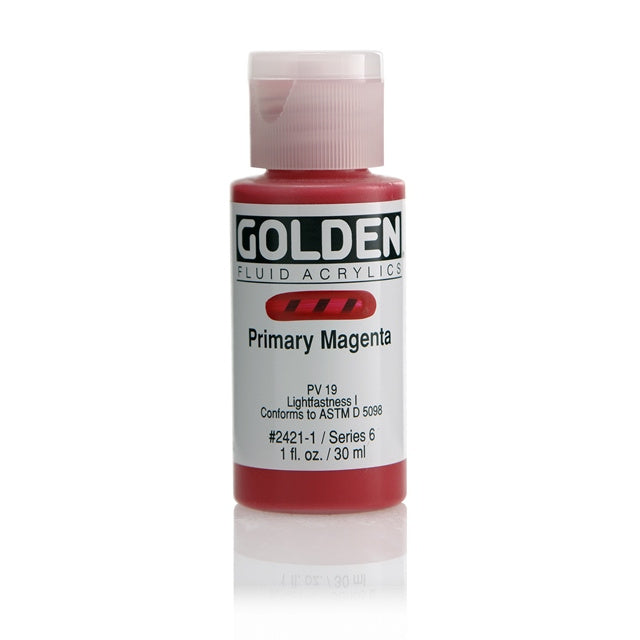 Golden Fluid Acrylic Paint Primary Magenta
