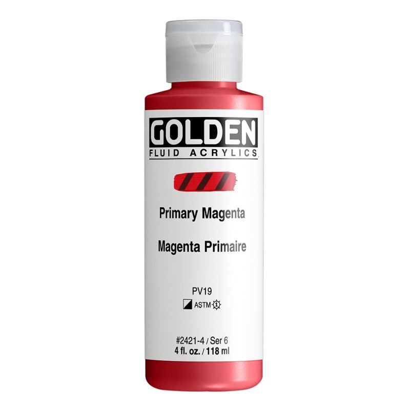 Golden Fluid Acrylic Paint Primary Magenta