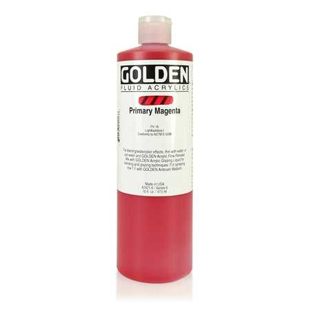 Golden Fluid Acrylic Paint Primary Magenta