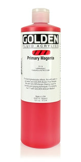 Golden Fluid Acrylic Paint Primary Magenta 473ml