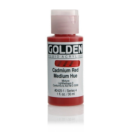 Golden Fluid Acrylic Paint Cadmium Red Medium Hue