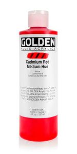 Golden Fluid Acrylic Paint Cadmium Red Medium Hue 237ml