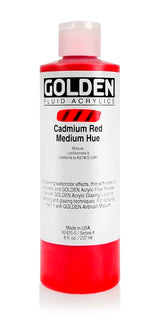 Golden Fluid Acrylic Paint Cadmium Red Medium Hue 237ml