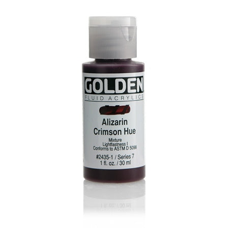 Golden Fluid Acrylic Paint Alizarin Crimson Hue