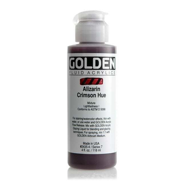 Golden Fluid Acrylic Paint Alizarin Crimson Hue