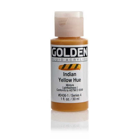 Golden Fluid Acrylic Paint India Yellow Hue