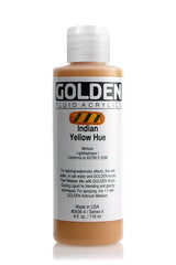 Golden Fluid Acrylic Paint India Yellow Hue 118ml