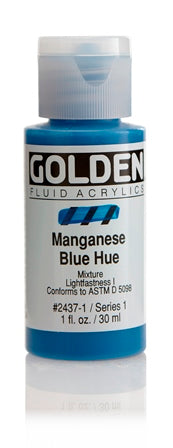 Golden Fluid Acrylic Paint Manganese Blue Hue 30ml