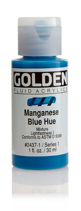 Golden Fluid Acrylic Paint Manganese Blue Hue 30ml