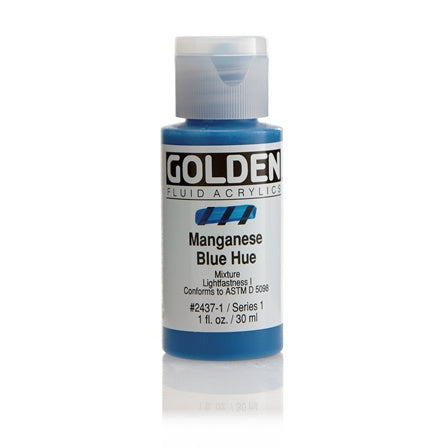 Golden Fluid Acrylic Paint Manganese Blue Hue